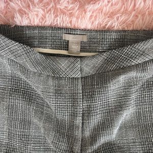 Spanx faux metallic leather leggings and h&m trousers